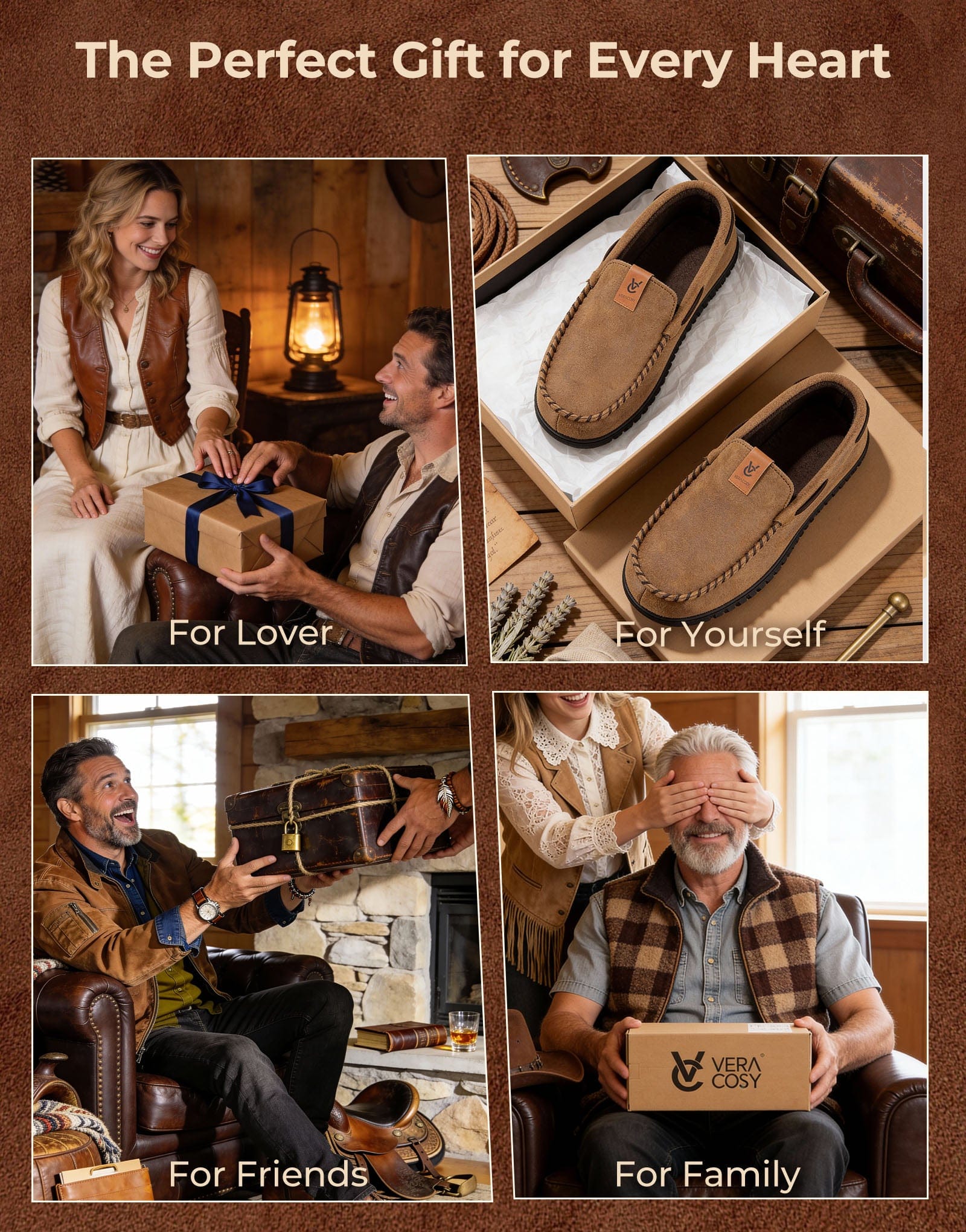 Men's Classic Moccasin Slippers