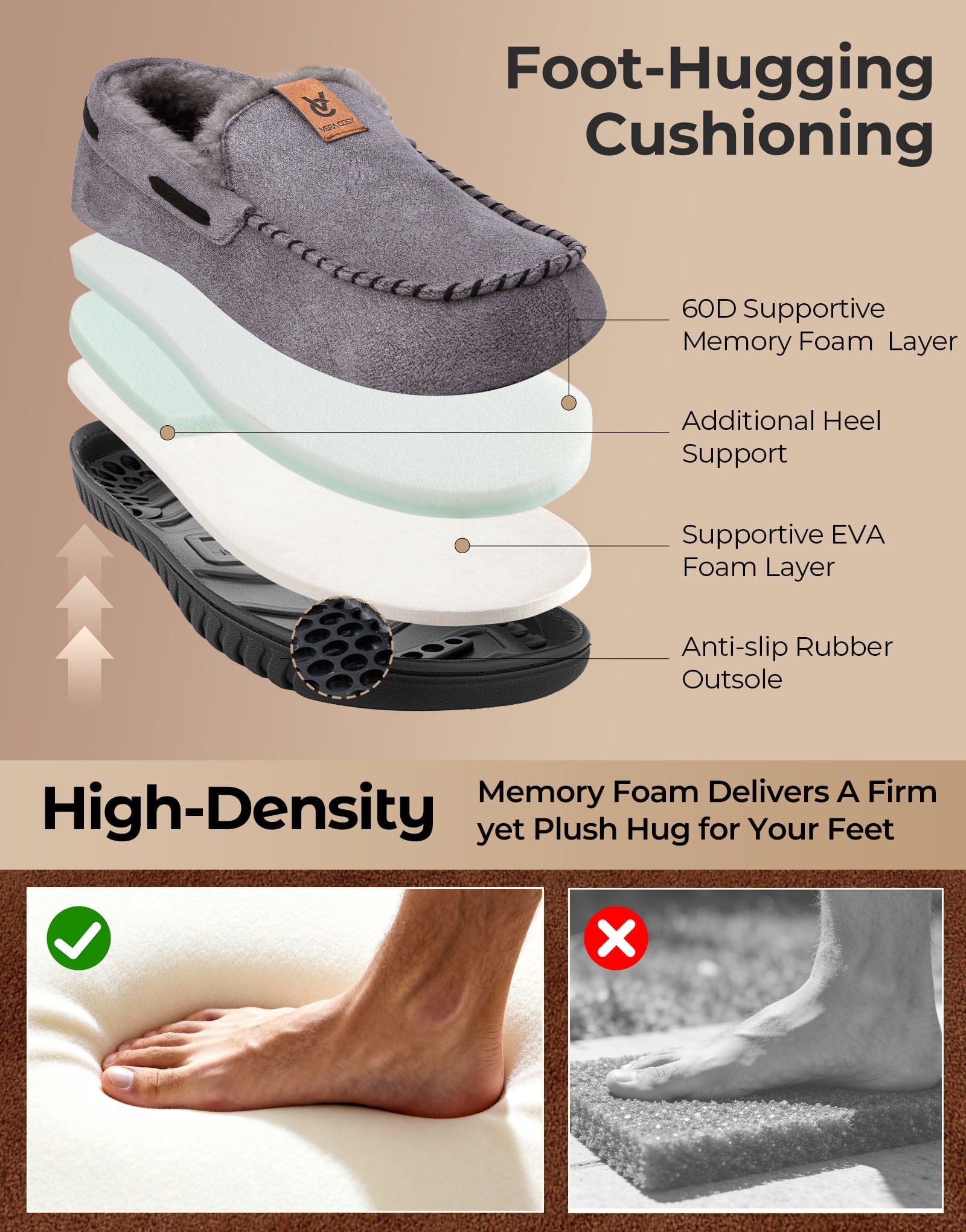 Men's Classic Moccasin Slippers