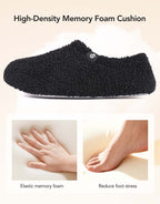 Women's Fuzzy Slippers Warm Comfy Memory Foam Non-slip House Shoes