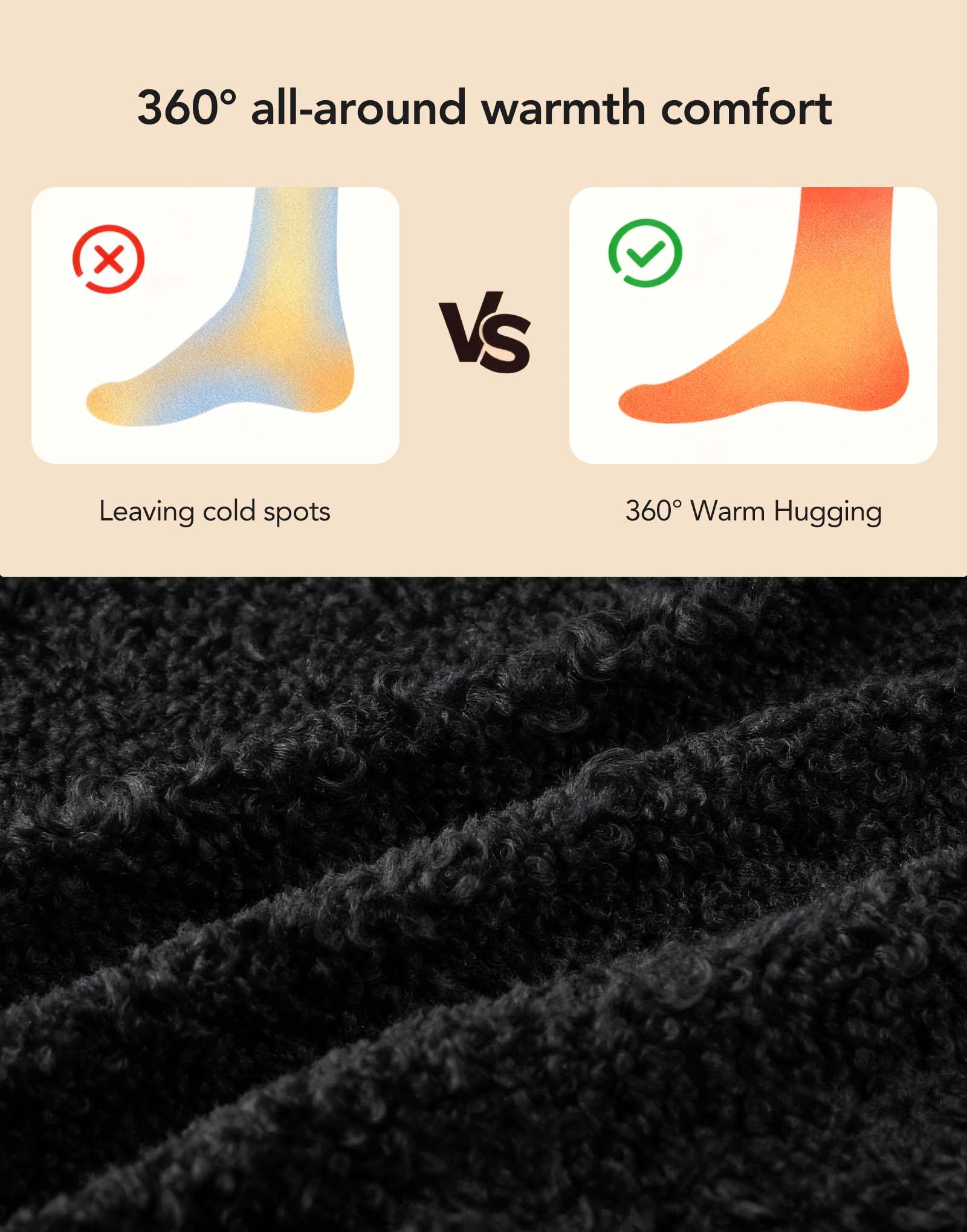 Women's Fuzzy Slippers Warm Comfy Memory Foam Non-slip House Shoes