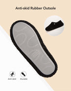 Women's Fuzzy Slippers Warm Comfy Memory Foam Non-slip House Shoes