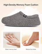 Women's Fuzzy Slippers Warm Comfy Memory Foam Non-slip House Shoes