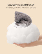 Women's Fuzzy Slippers Warm Comfy Memory Foam Non-slip House Shoes