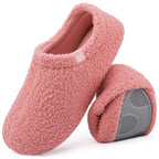 Women's Fuzzy Slippers Warm Comfy Memory Foam Non-slip House Shoes