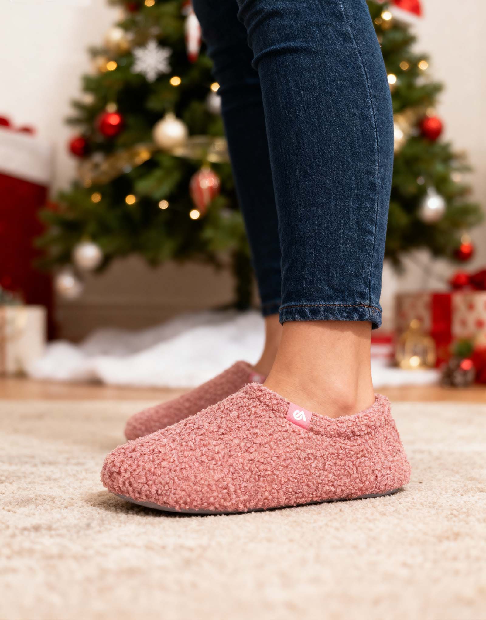 Women's Fuzzy Slippers Warm Comfy Memory Foam Non-slip House Shoes