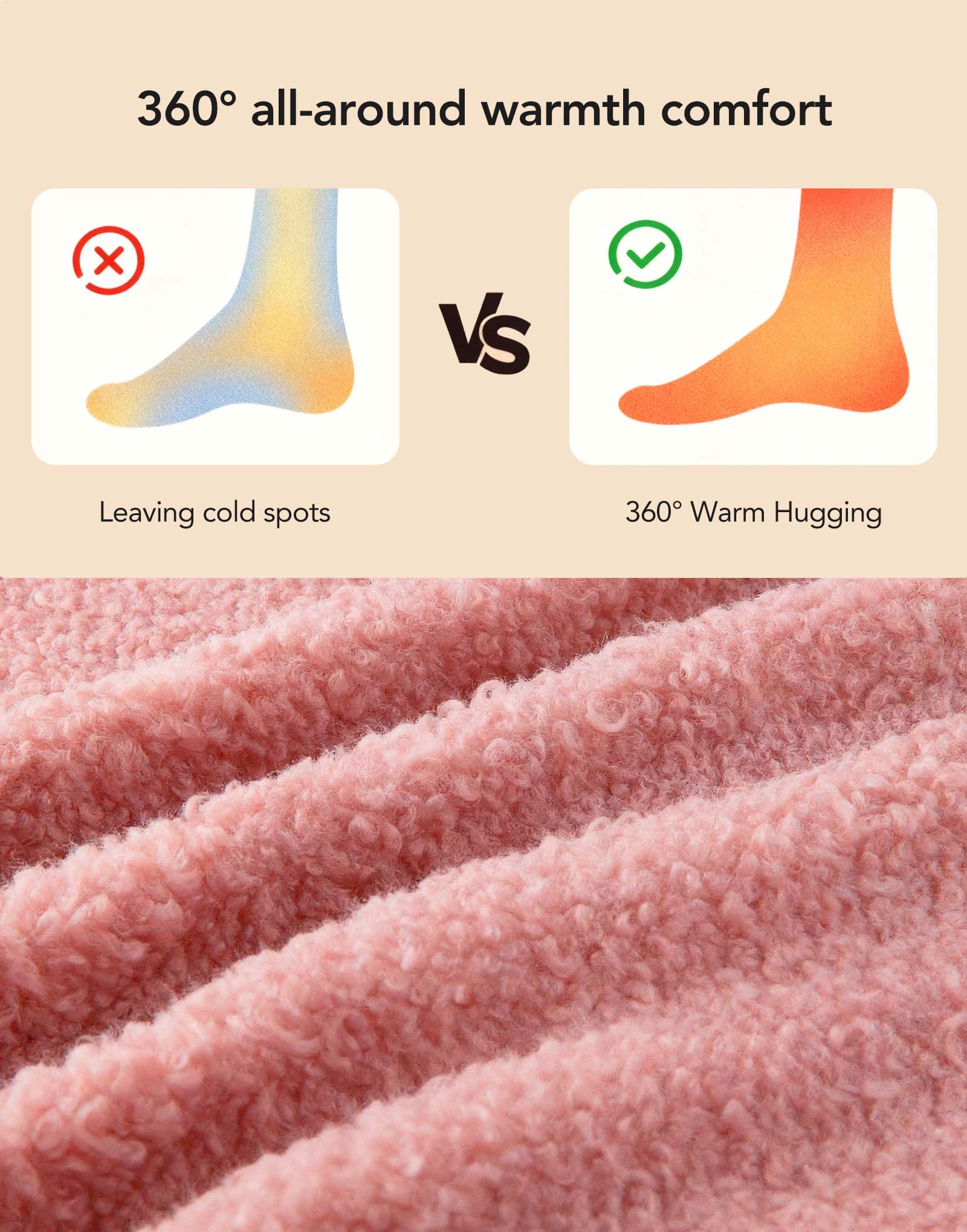 Women's Fuzzy Slippers Warm Comfy Memory Foam Non-slip House Shoes