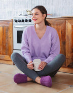 Women's Fuzzy Slippers Warm Comfy Memory Foam Non-slip House Shoes