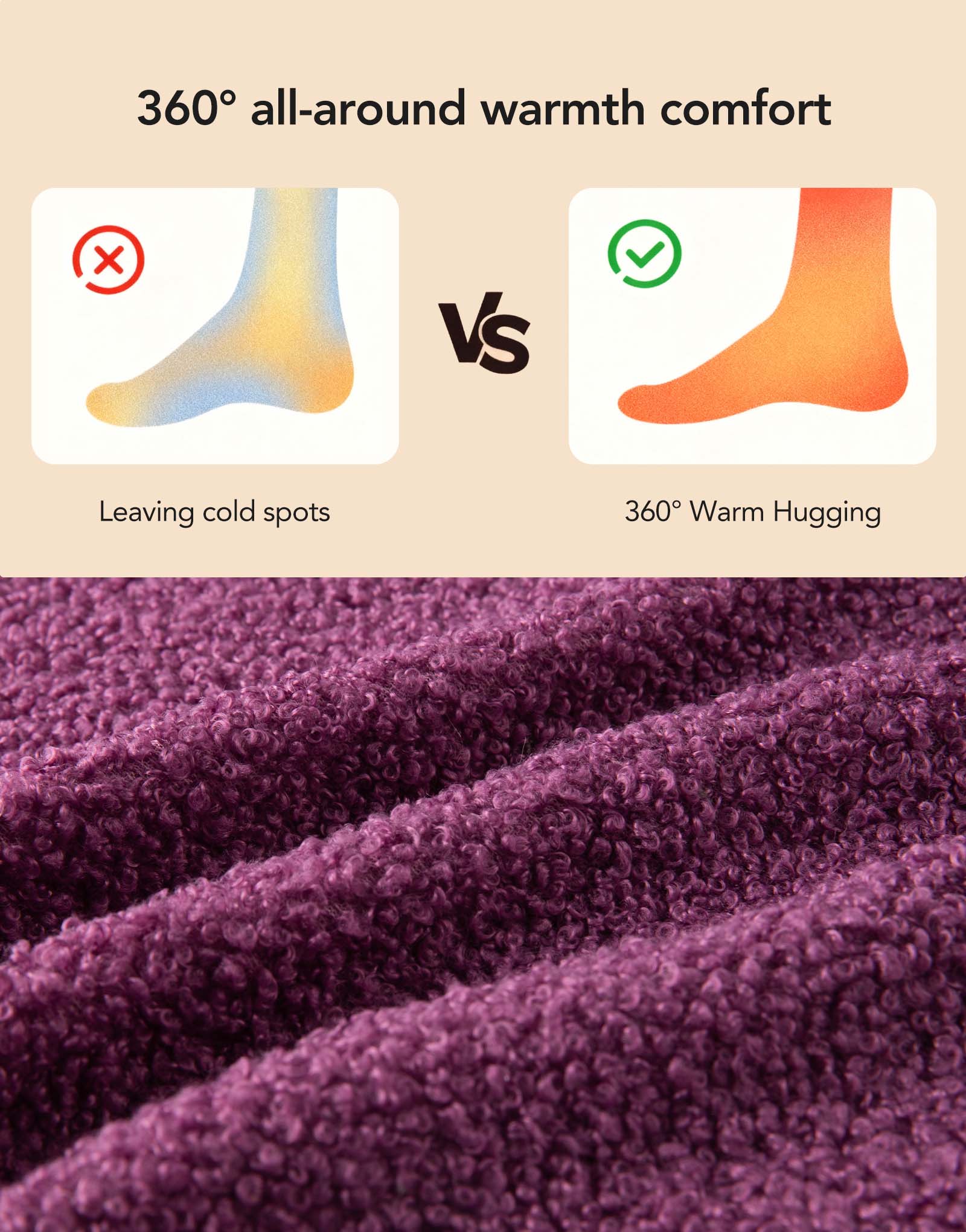 Women's Fuzzy Slippers Warm Comfy Memory Foam Non-slip House Shoes