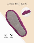 Women's Fuzzy Slippers Warm Comfy Memory Foam Non-slip House Shoes