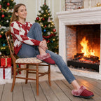 Women's Classic Suede Memory Foam Slippers