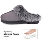 Women's Classic Suede Memory Foam Slippers