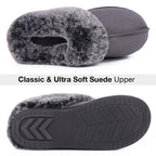 Women's Classic Suede Memory Foam Slippers