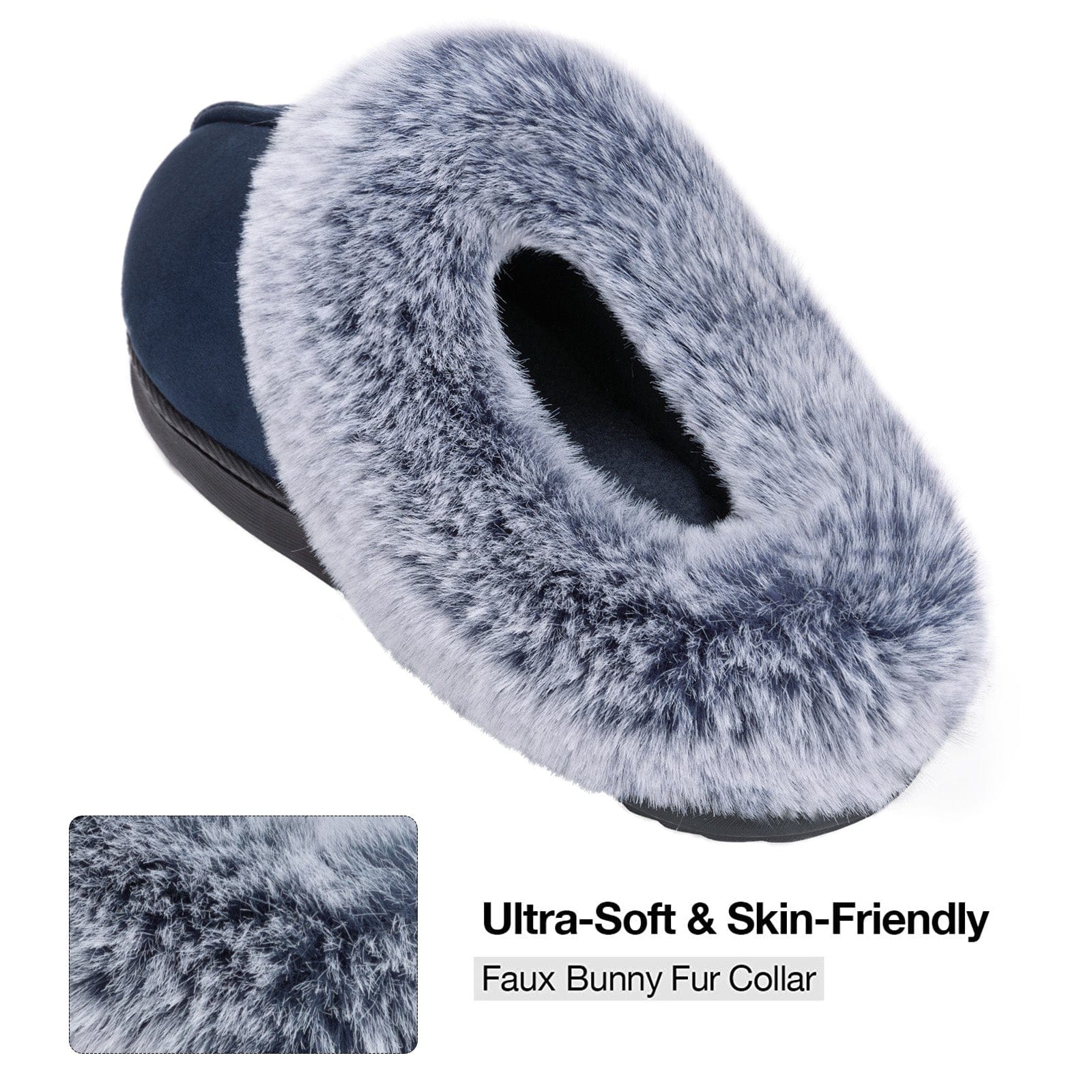 Women's Classic Suede Memory Foam Slippers