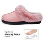 Women's Classic Suede Memory Foam Slippers