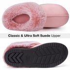 Women's Classic Suede Memory Foam Slippers