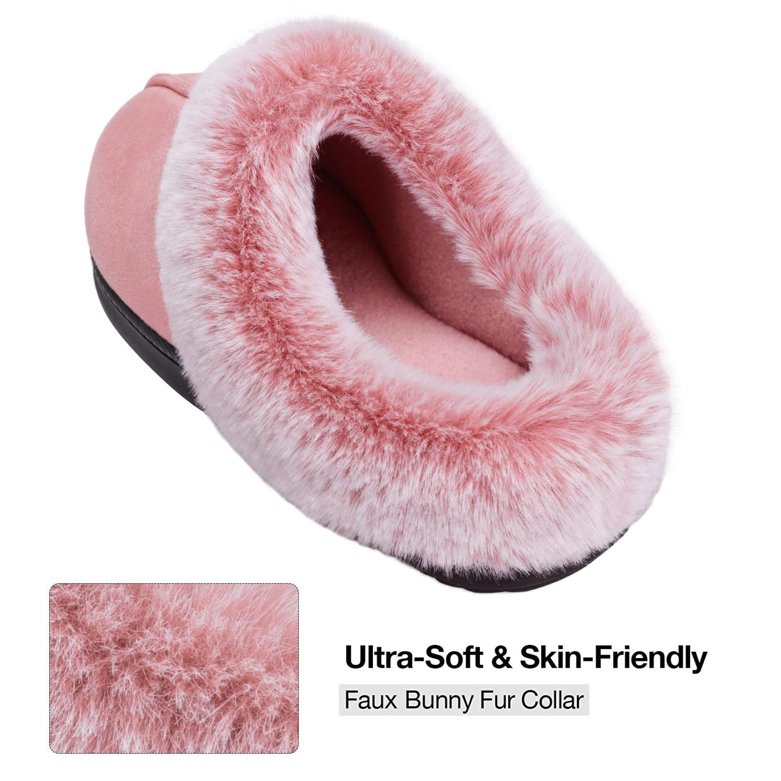 Women's Classic Suede Memory Foam Slippers
