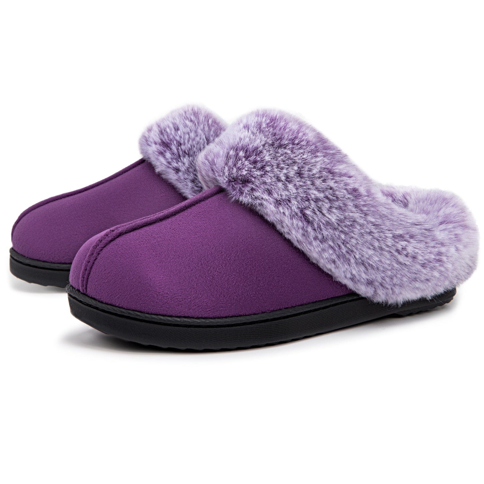 Women's Classic Suede Memory Foam Slippers