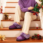 Women's Classic Suede Memory Foam Slippers