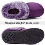 Women's Classic Suede Memory Foam Slippers
