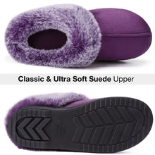 Women's Classic Suede Memory Foam Slippers