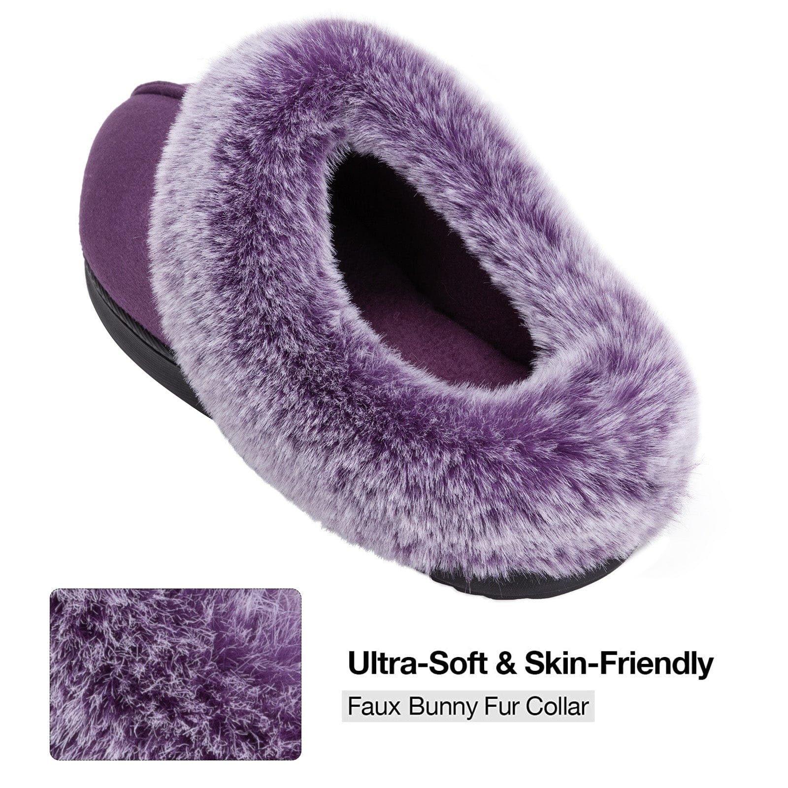 Women's Classic Suede Memory Foam Slippers