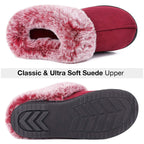 Women's Classic Suede Memory Foam Slippers