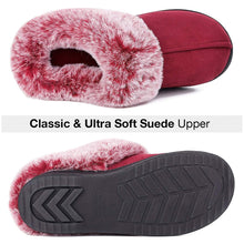 Women's Classic Suede Memory Foam Slippers