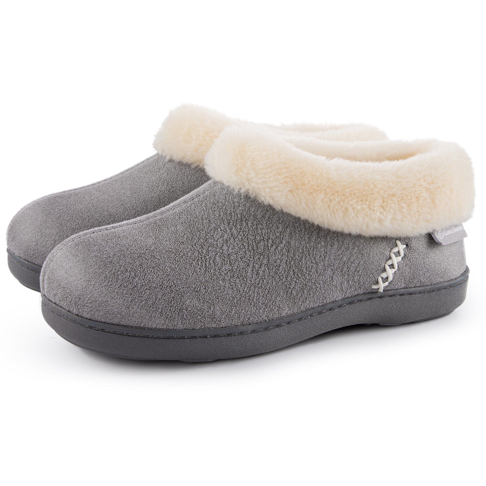 Women's Microsuede Fuzzy Plush Lined Slippers