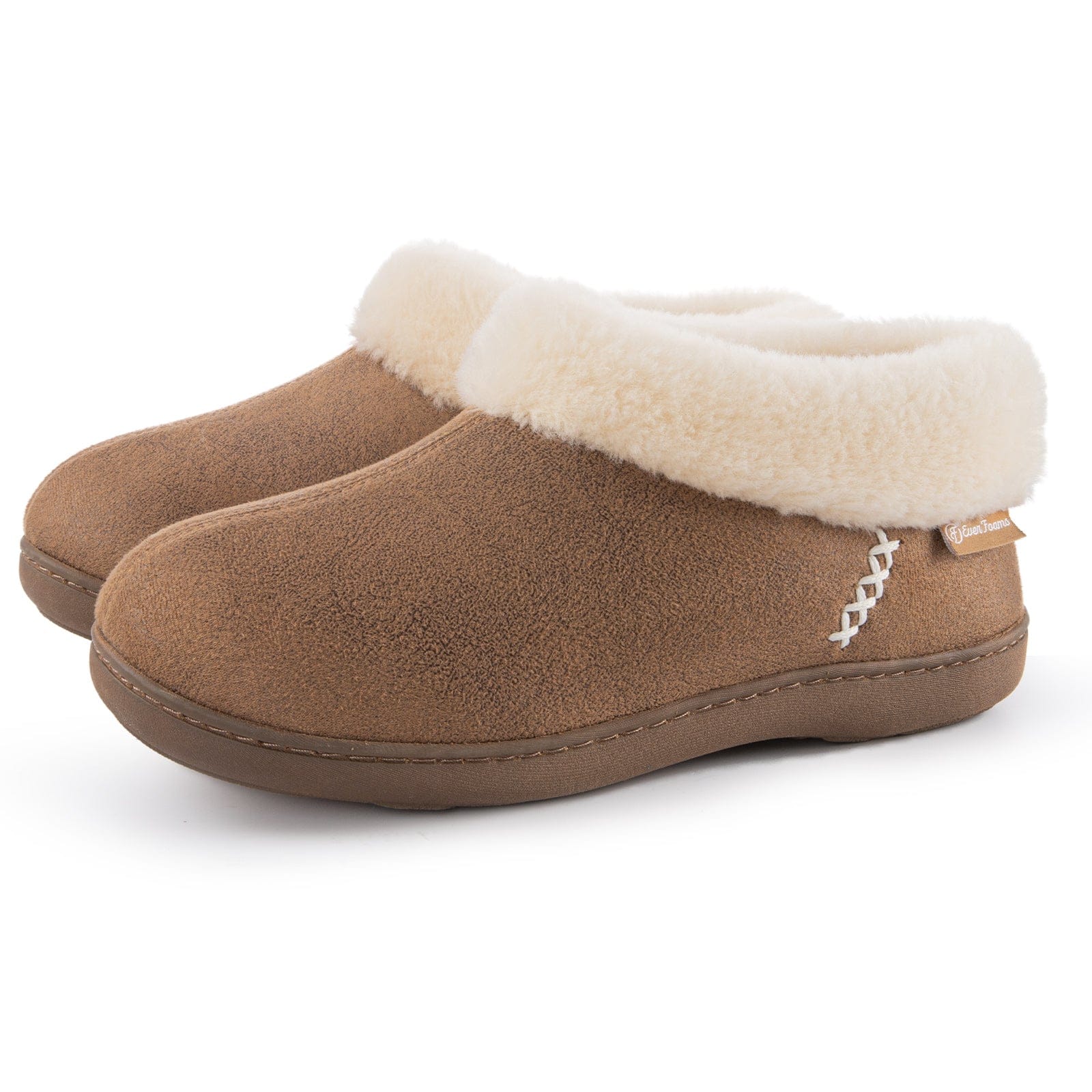 Women's Microsuede Fuzzy Plush Lined Slippers