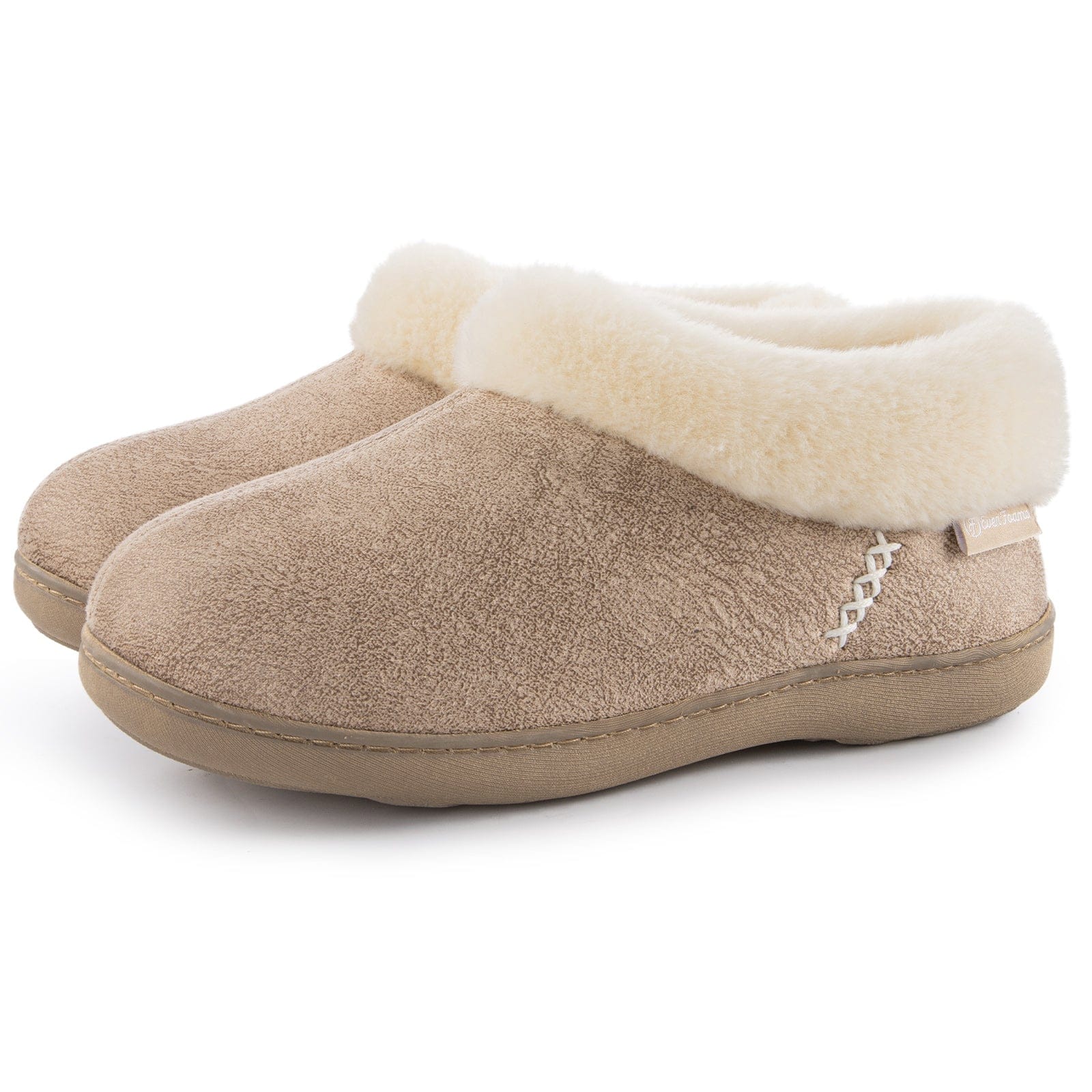 Women's Microsuede Fuzzy Plush Lined Slippers
