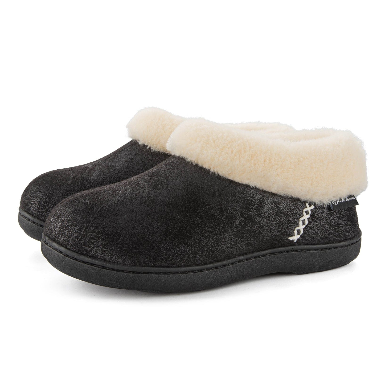 Women's Microsuede Fuzzy Plush Lined Slippers