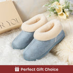 Women's Microsuede Fuzzy Plush Lined Slippers