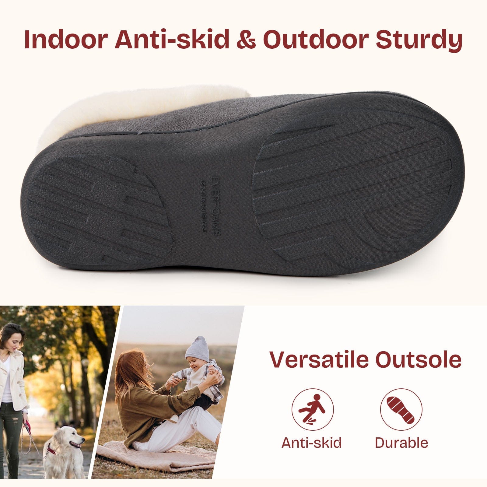 Women's Microsuede Fuzzy Plush Lined Slippers