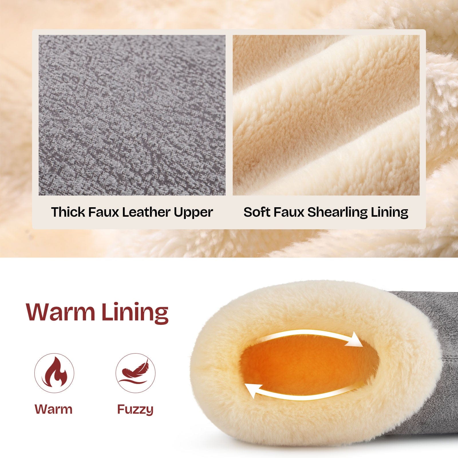 Women's Microsuede Fuzzy Plush Lined Slippers