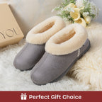 Women's Microsuede Fuzzy Plush Lined Slippers