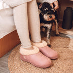 Women's Microsuede Fuzzy Plush Lined Slippers