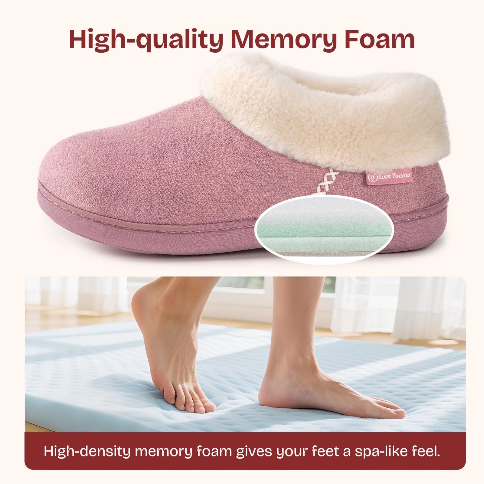 Women's Microsuede Fuzzy Plush Lined Slippers