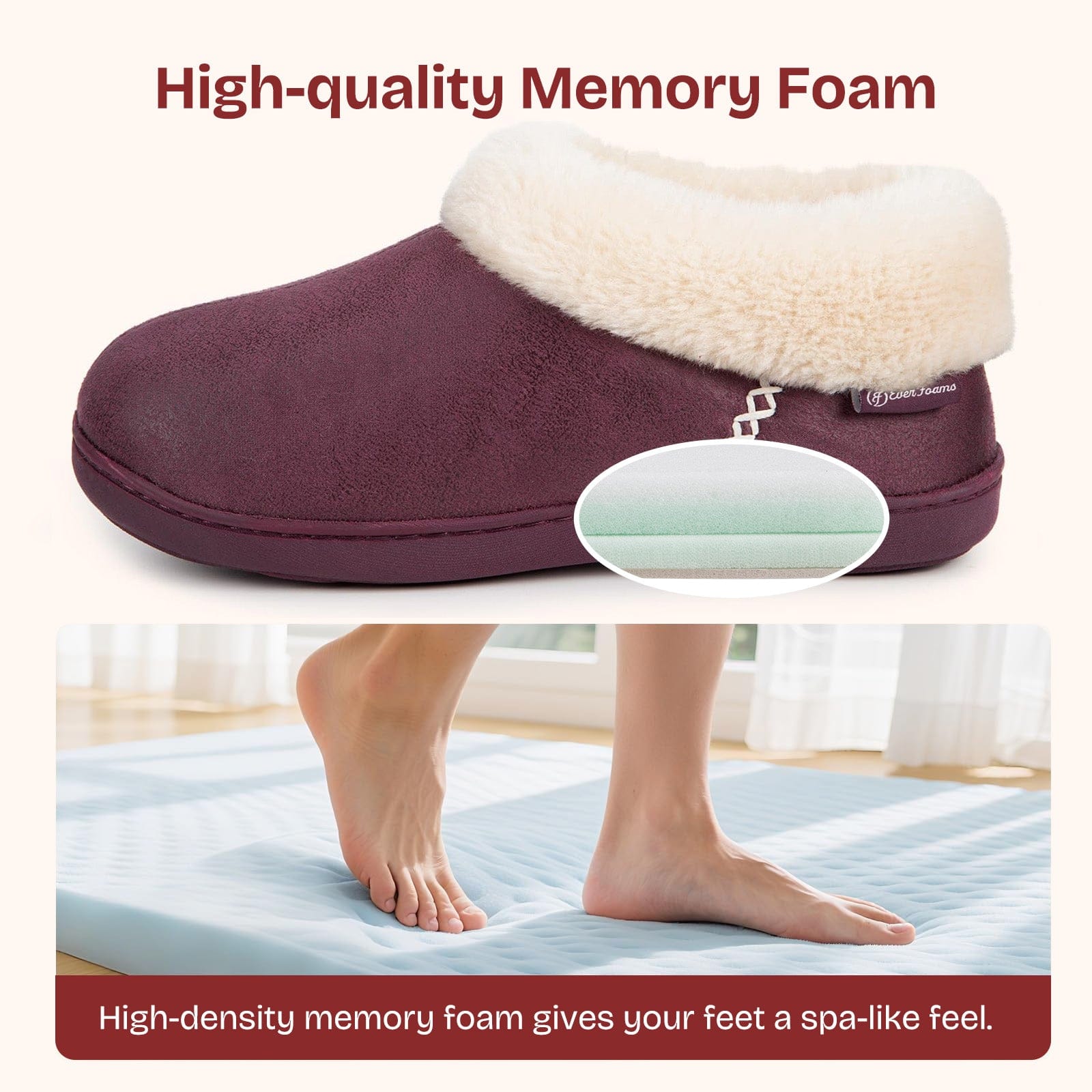 Women's Microsuede Fuzzy Plush Lined Slippers