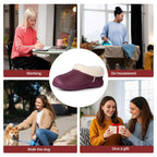 Women's Microsuede Fuzzy Plush Lined Slippers