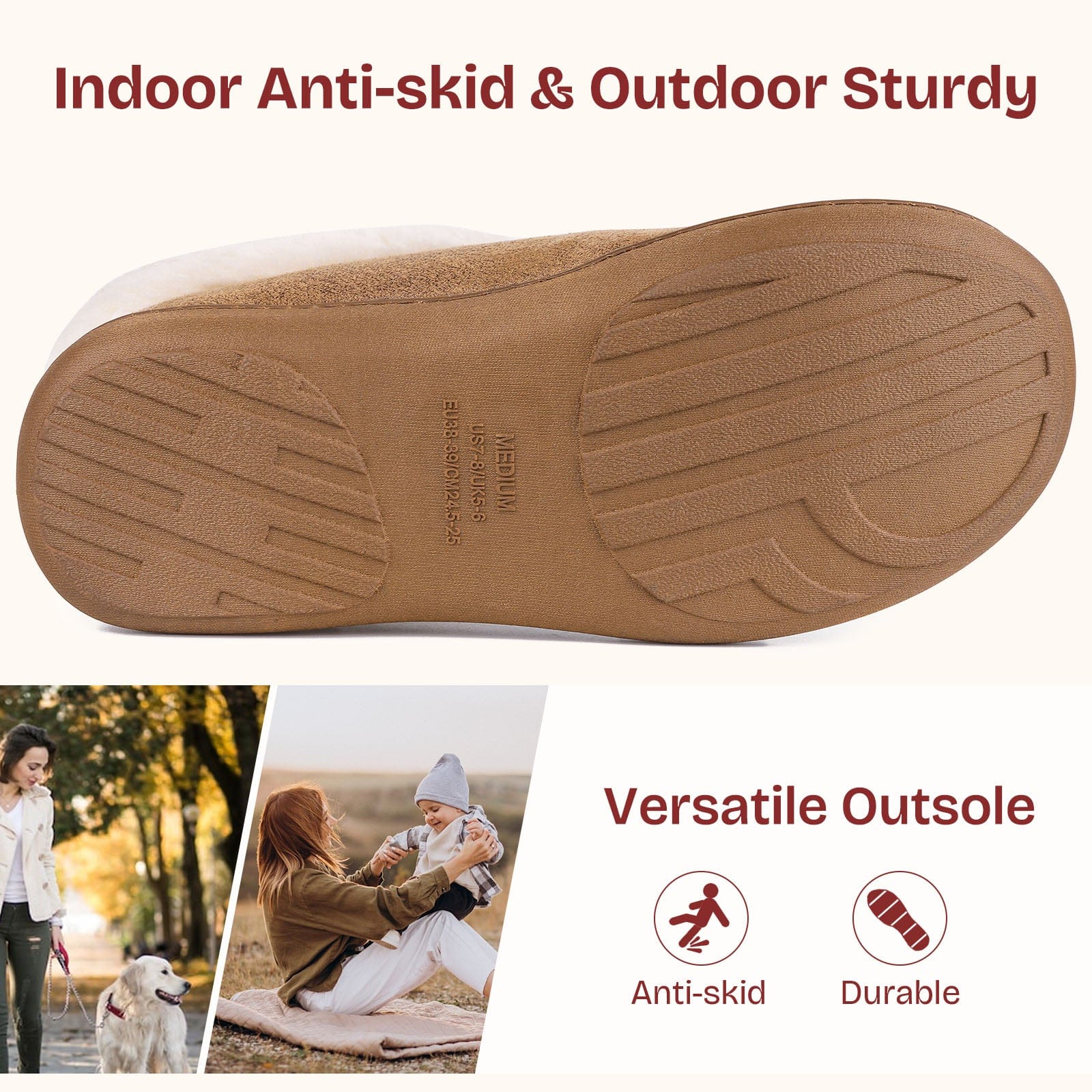 Women's Microsuede Fuzzy Plush Lined Slippers