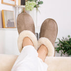 Women's Microsuede Fuzzy Plush Lined Slippers