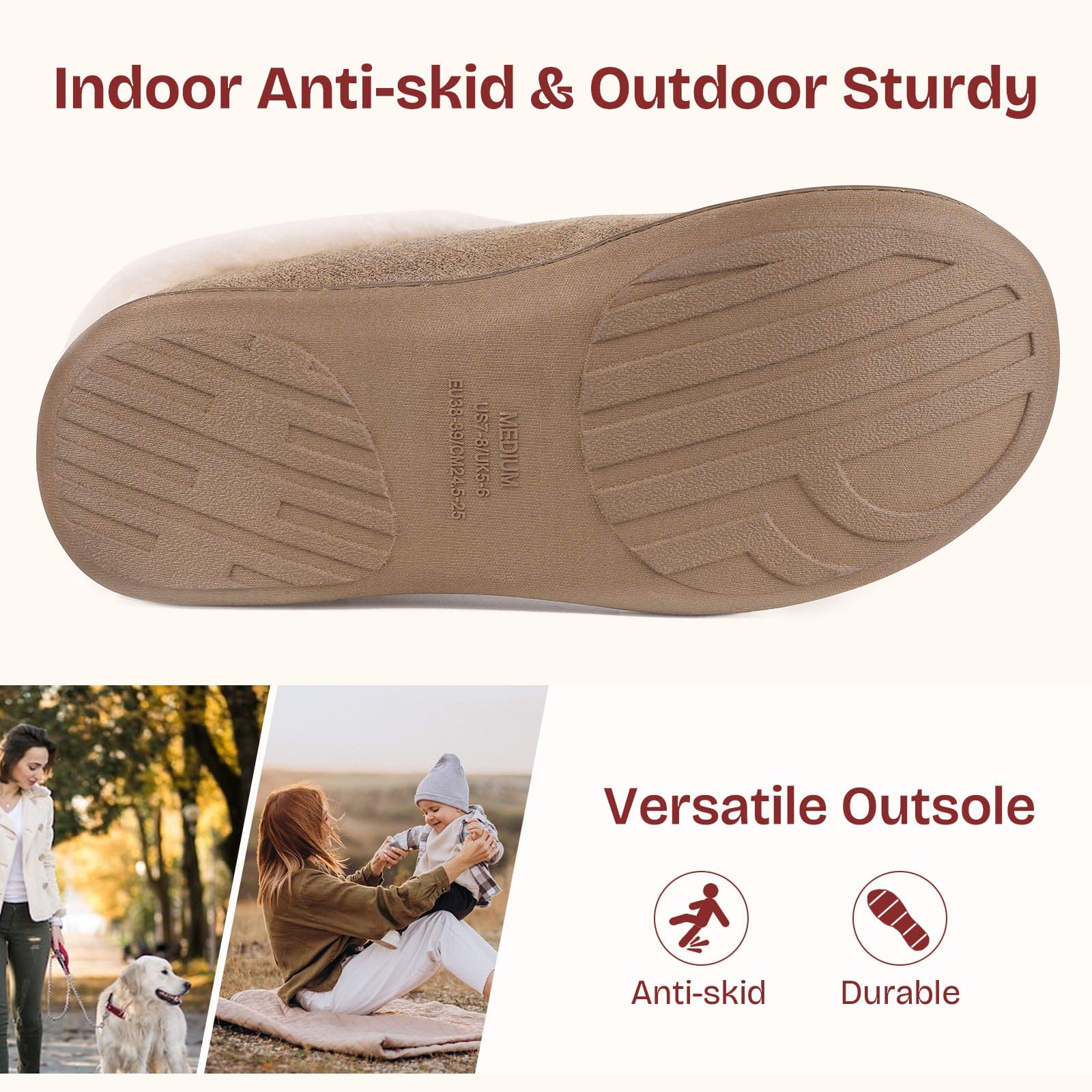 Women's Microsuede Fuzzy Plush Lined Slippers