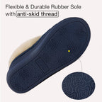 Ladies' Warm Knitted Faux Suede Memory Foam Moc Slippers