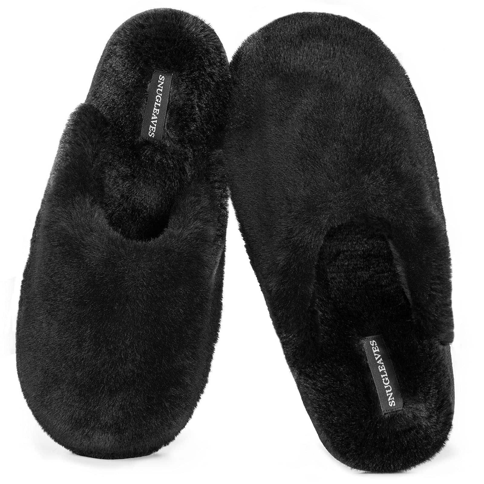 Women's Fluffy Memory Foam Slip On Slippers