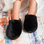 Women's Fluffy Memory Foam Slip On Slippers