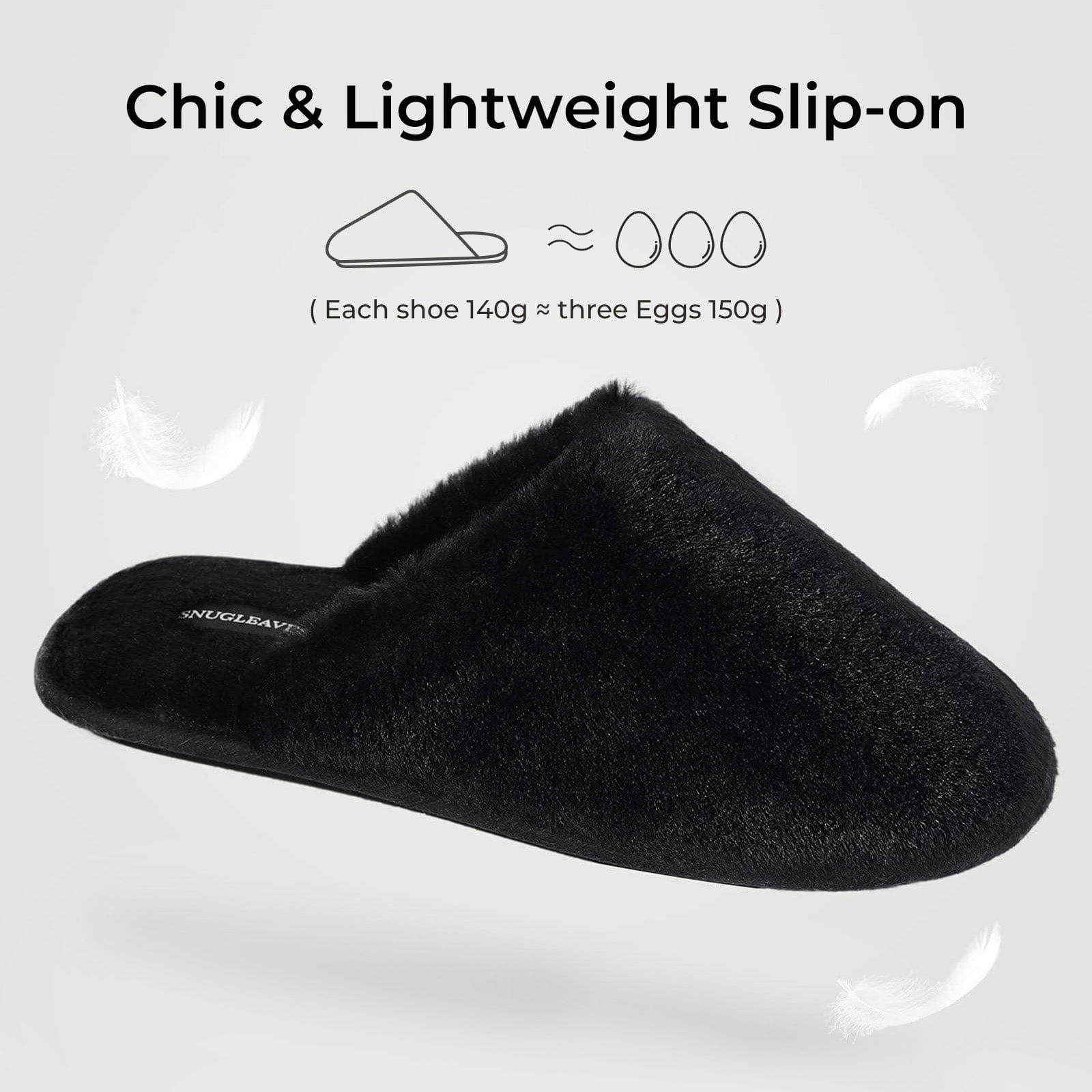 Women's Fluffy Memory Foam Slip On Slippers