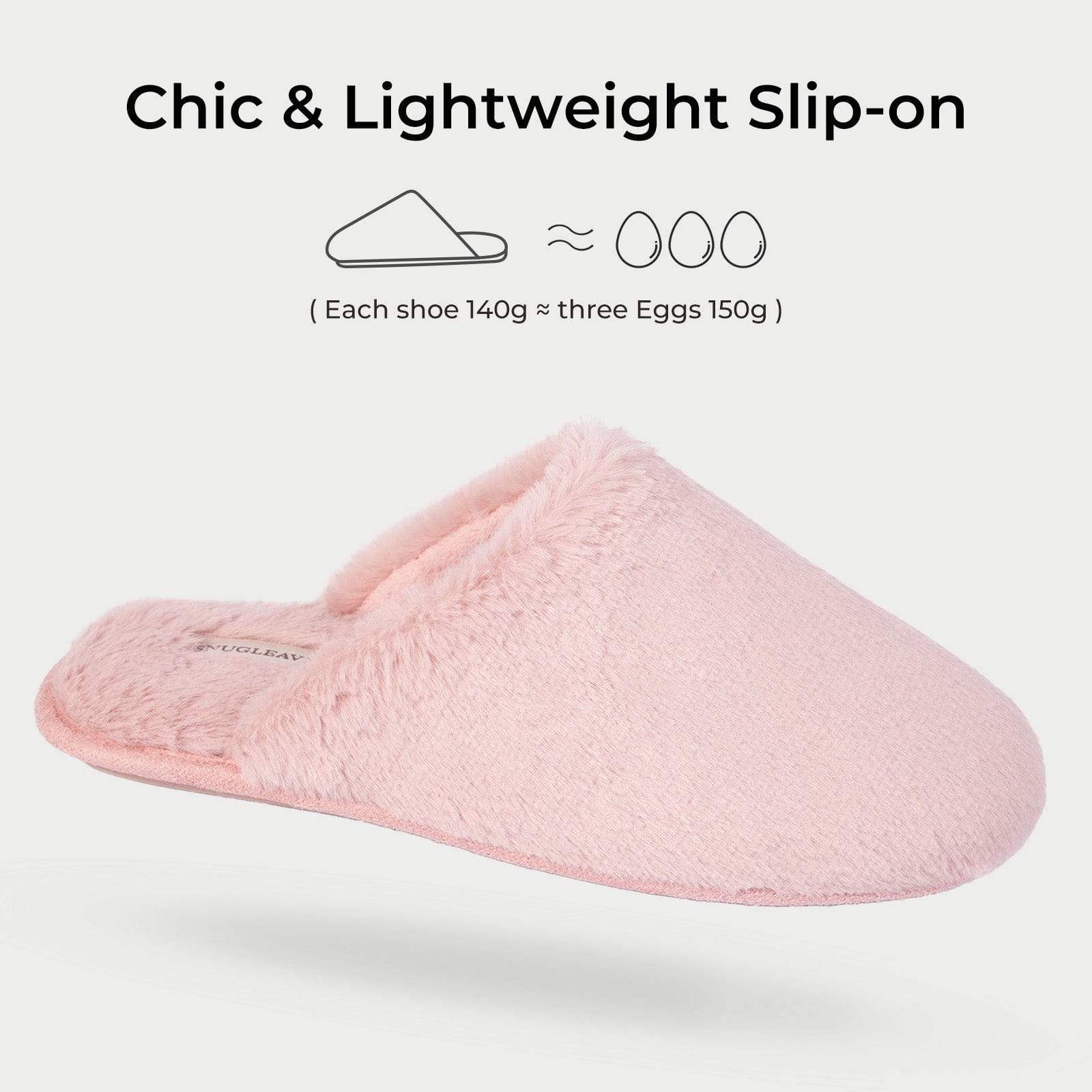 Women's Fluffy Memory Foam Slip On Slippers