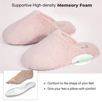Women's Fluffy Memory Foam Slip On Slippers