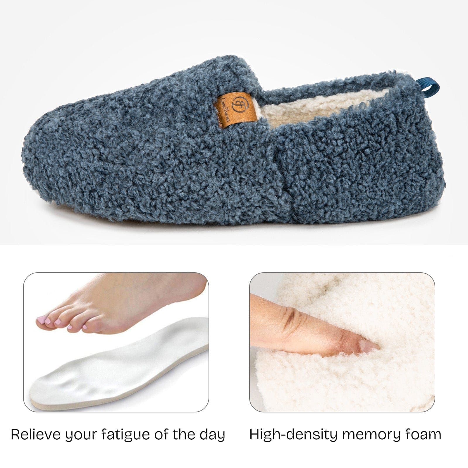 Women's Fuzzy Full Slippers