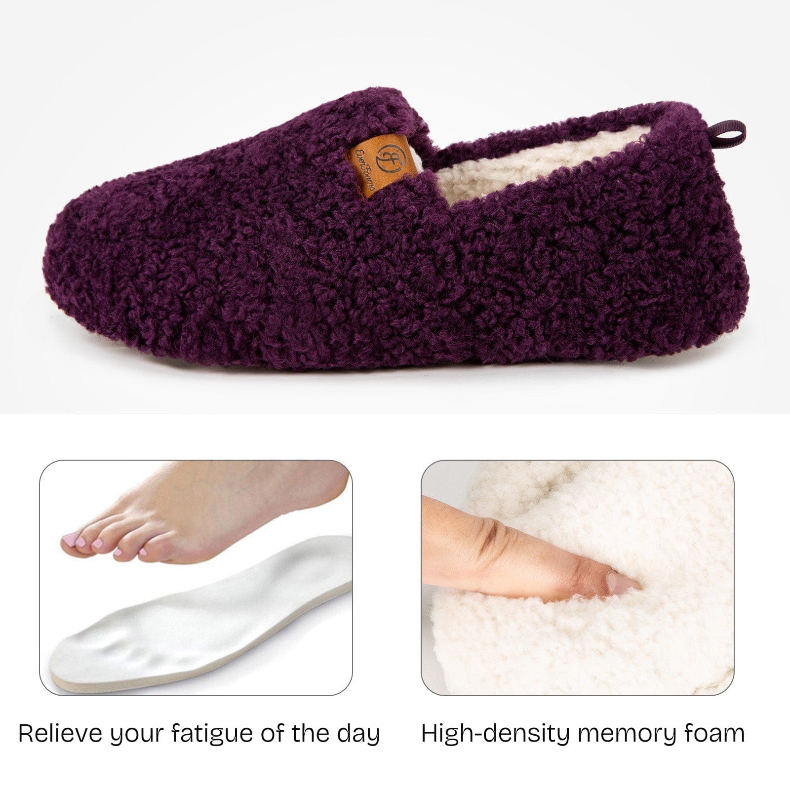 Women's Fuzzy Full Slippers
